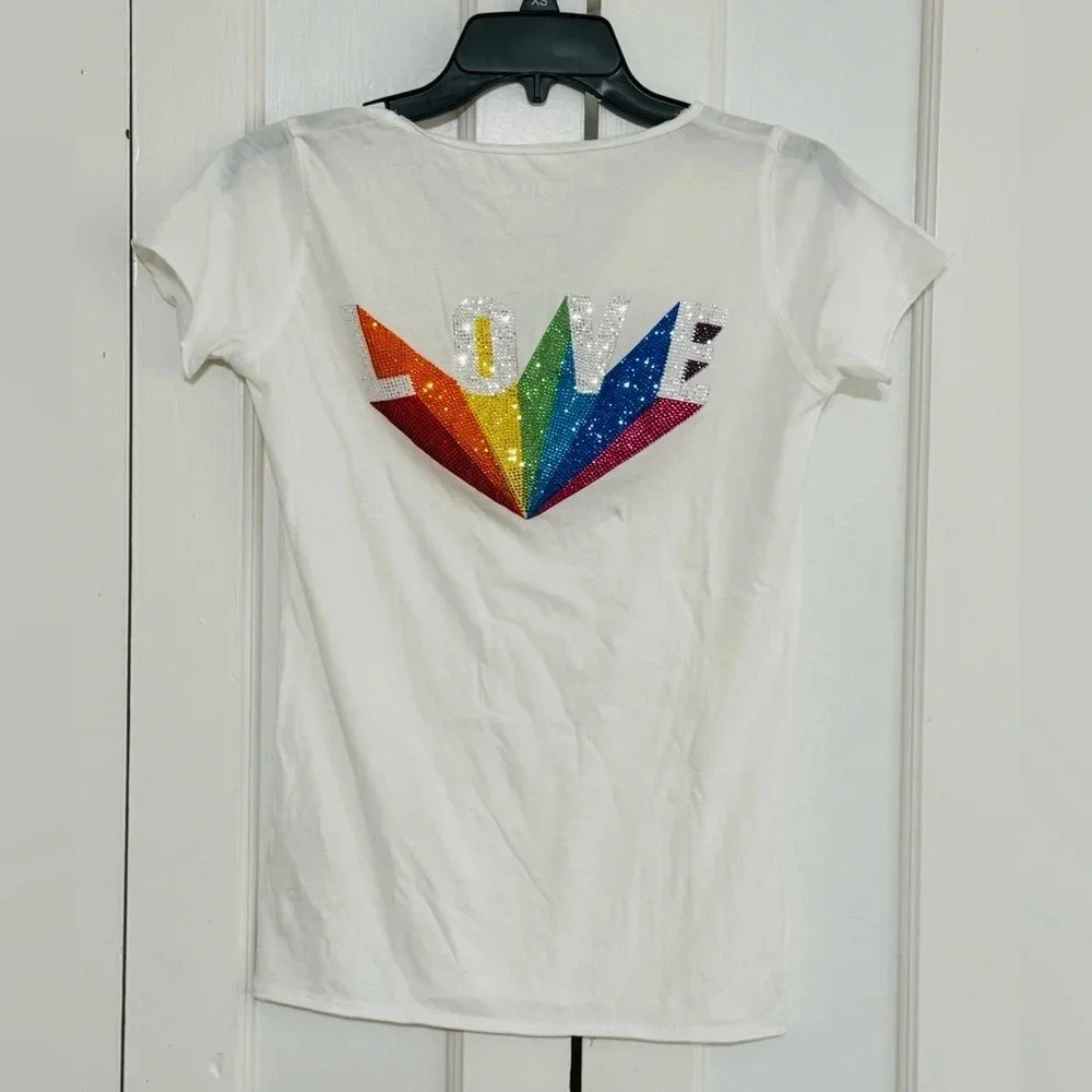Zadig & Voltaire Tunisien McLove Rainbow T-shirt - Picture 8 of 8